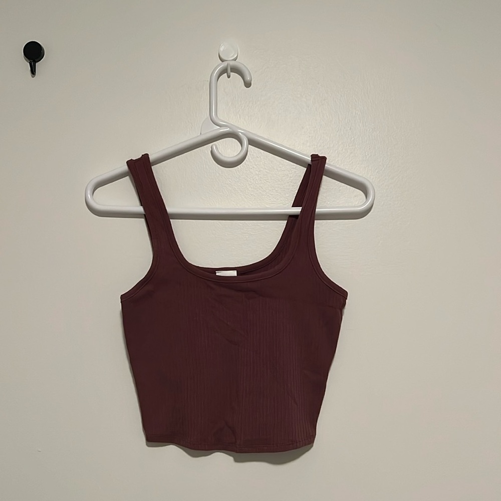 Dark Maroon Crop Top